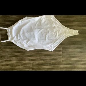 Zara White High Neck Bodysuit Never Worn